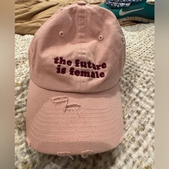 KBETHOS Pink Embroidered Hat The Future is Female - Picture 3 of 8